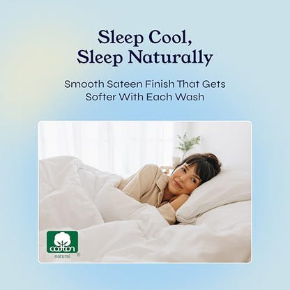 California Design Den Twin XL Sheets Set - Soft 400 Thread Count Sateen, Natural 100% Cotton Bed Sheets Twin XL, Deep Pockets with All Around Elastic for a Snug Fit, Durable Bedding - Bright Salmon