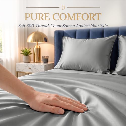 DECOLURE 100% Viscose Derived from Bamboo Sheets Full Size | 4 Pc Bed Set