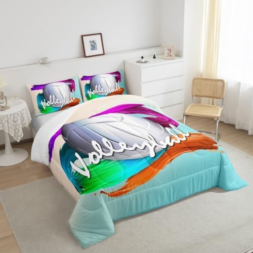 Feelyou Volleyball Comforter Set Toddler Size for Kids Boys Girls