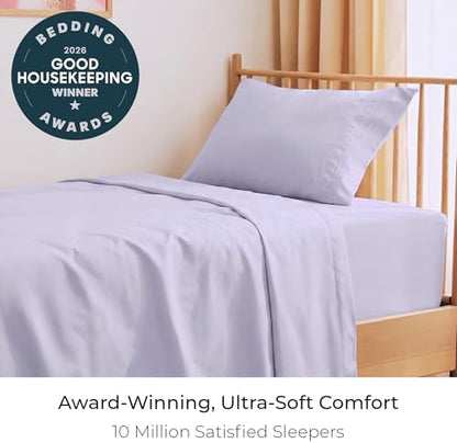 Mellanni Iconic 3-Piece, Ultra Soft Sheet Set (Twin, Lavender)