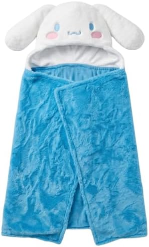 Franco Sanrio Cinnamoroll Hooded Throw - Kids Bedding Super Soft Throw Blanket - 30 in x 50 in, (Officially Licensed Product)