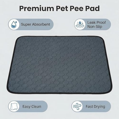 Guinea Pig Cage Liners - Washable Guinea Pig Pee Pads, Waterproof Reusable & Anti Slip Guinea Pig Bedding Fast and Super Absorbent Pee Pad for Small Animals Rabbit Hamster Rat