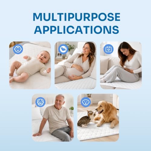 Waterproof Mattress Protector 34’’ x 52", 1 Pack, Reusable Incontinence Pad