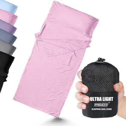 Frelaxy Ultralight Sleeping Bag Liner, Compact Travel Sheet, 3 Sizes