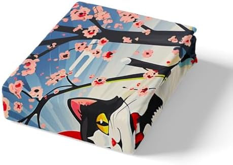Feelyou Kids Lucky Cat Duvet Cover Full Size Boys Girls