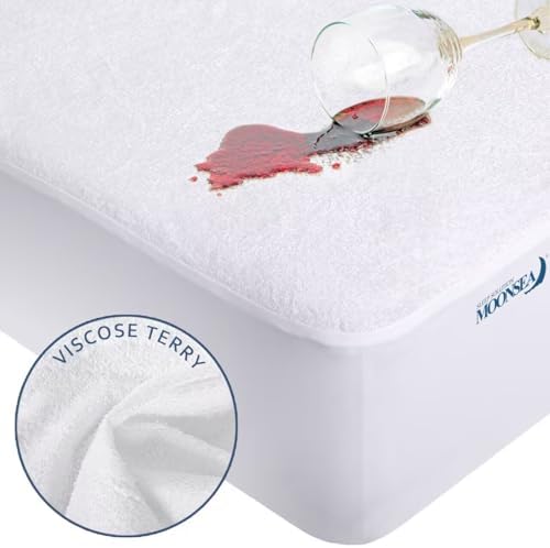 King Size Mattress Protector Waterproof,Smooth Top Mattress Cover for Kids