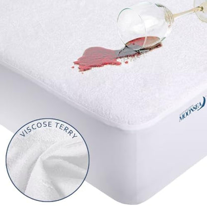 King Size Mattress Protector Waterproof,Smooth Top Mattress Cover for Kids