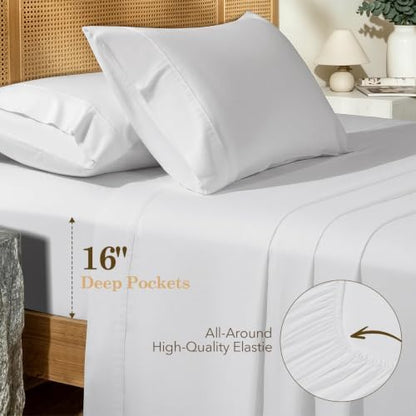 SONORO KATE 600 Thread Count 100% Organic Cotton King Size Sheet Set