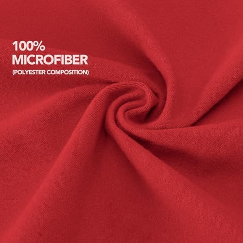 PureFit Stretchy Box Spring Cover King - Elastic Fitted Box Spring Wrap Around 4 Sides, Wrinkle & Fading Resistant Fits King and C-King Size Beds, Red
