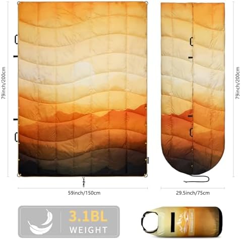 Camping Blanket Puffy Camp Blanket Large Outdoor Blanket