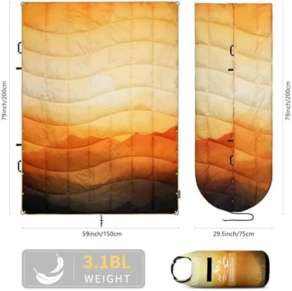 Camping Blanket Puffy Camp Blanket Large Outdoor Blanket
