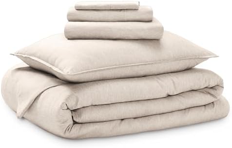 Bare Home Bed-in-A-Bag 5 Piece Set (Twin XL, Heathered Pebble)