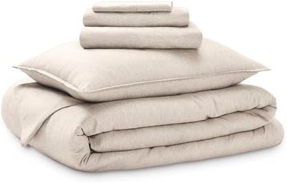 Bare Home Bed-in-A-Bag 5 Piece Set (Twin XL, Heathered Pebble)
