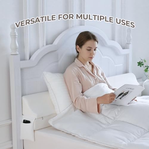 Bed Wedge Gap Filler Twin Size, Wedge Pillow for Headboard Gap, 39×10×6 in