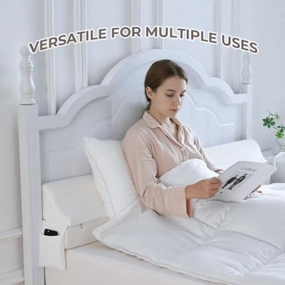Bed Wedge Gap Filler King Size, Wedge Pillow for Headboard Gap, 76×10×6 in