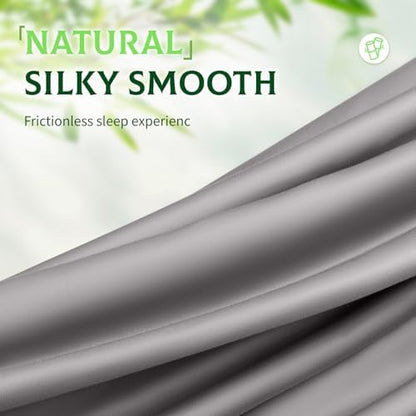 SONORO KATE 100% Viscose Derived from Bamboo_Sheets, Extra Deep Pocket,4PC