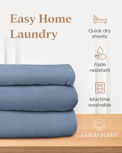 100% Egyptian Cotton California King Sheets, 4 Piece, Slate Gray