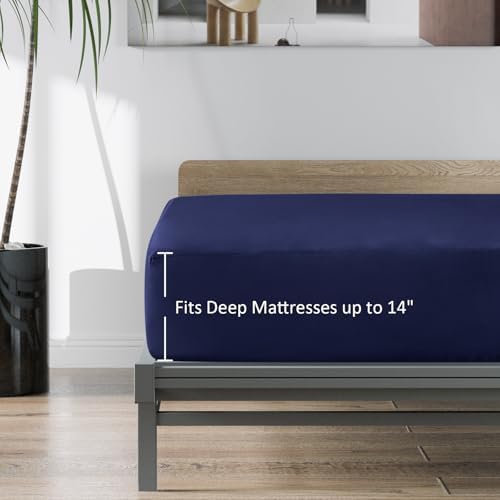 Twin Fitted Sheets 2 Pack Only, Navy