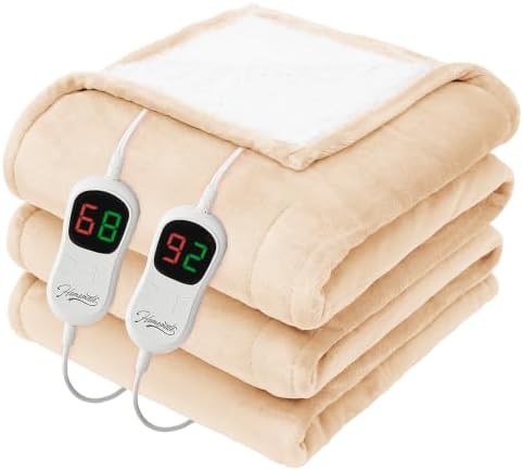 Homemate Heated Electric Blanket Queen Size 84"x 90" Heating Blanket