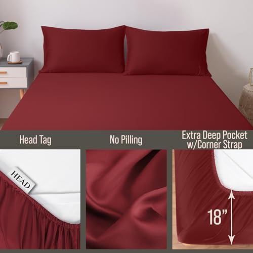 Bella Coterie | Luxury Bamboo Viscose Cal King Size Fitted Sheet Only