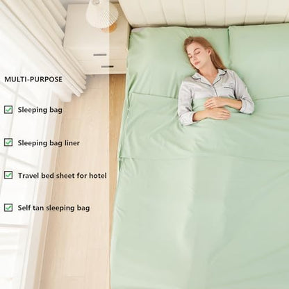 Sleeping Bag Liner, Ultralight & Compact Travel Sheet for Hotel