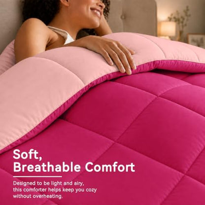 Anluoer Full Size Comforter Sets, 7 Piece Bed in a Bag Full Bedding Sets
