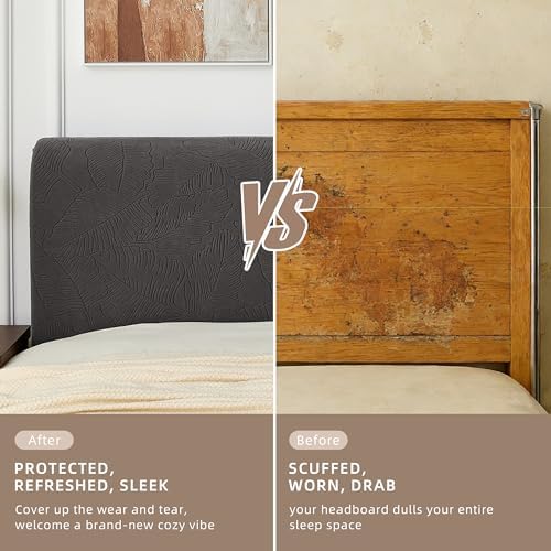 Bed Headboard Cover Twin, Stretch Head Board Slipcover Washable