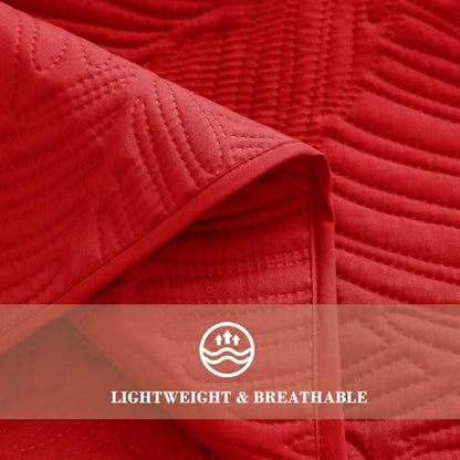 Exclusivo Mezcla Lightweight Full Queen Quilt Bedding Set, Soft Microfiber