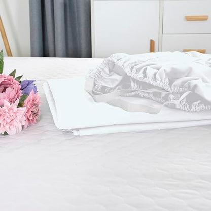 Elegant Comfort 1500 Premium Hotel Quality 18-21 Inches Deep - Extra Deep Pocket Single Fitted Sheet for High Mattress, Luxury and Softest, Smart Pocket - Wrinkle Free, California King, White