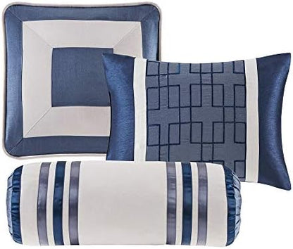 Madison Park Deluxe Hotel Style Comforter Set, 7PC Cal King Bedding Set