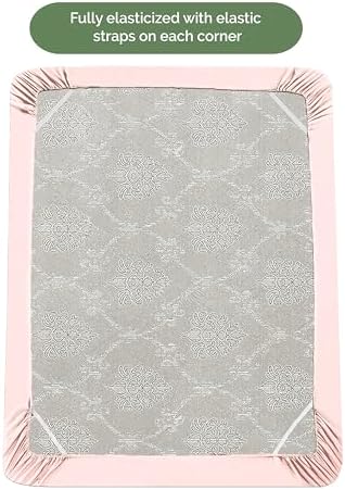 Elegant Comfort 1500 Premium Hotel Quality 18-21 Inches Deep - Extra Deep Pocket Single Fitted Sheet for High Mattress, Luxury and Softest, Smart Pocket - Wrinkle Free, Full, Blush Pink