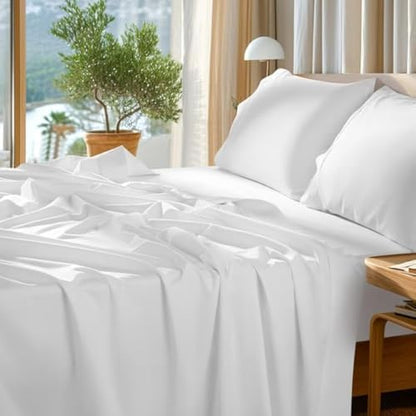 SONORO KATE 1000 Series 100% Egyptian Cotton Queen Sheet Set,4 Pieces