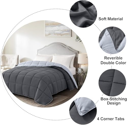 Homelike Moment Oversized King Comforter - Bed Duvet Insert Lightweight
