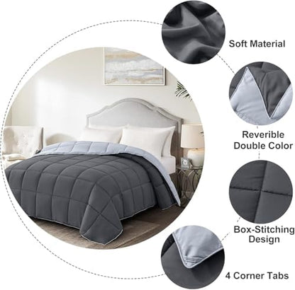 Homelike Moment Oversized King Comforter - Bed Duvet Insert Lightweight