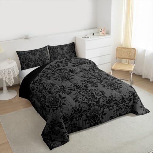 Feelyou Gothic Comforter Set Queen Size Bedding Set