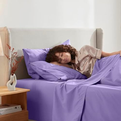 Nestl King Sheet Set - Bed Sheets - Lavender - 4-Piece Deep Pocket