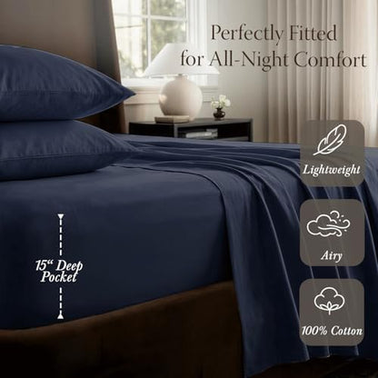 Threadmill 400 Thread Count Egyptian Cotton Twin XL Sheet Set, Sateen