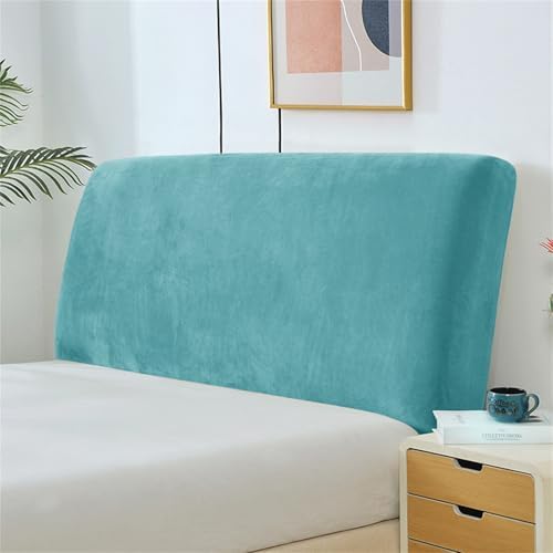 Stretch Headboard Slipcover, Elastic Bed Protector for Bedroom Decor, Full Coverage, Blue (71"x27" / 180x70 cm Size)