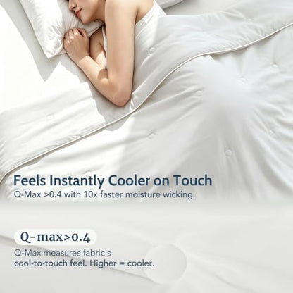 Cooling Comforter Queen Size with Japanese Double-Sided Cold Tech