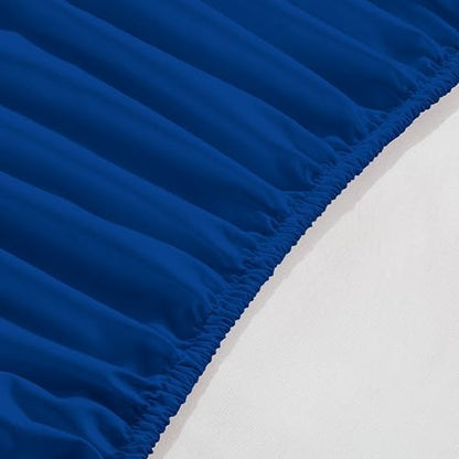 Elegant Comfort 1500 Premium Hotel Quality 18-24 Inches Deep - Extra Deep Pocket Single Fitted Sheet for High Mattress, Luxury and Softest, Smart Pocket - Wrinkle Free, California King, Royal Blue