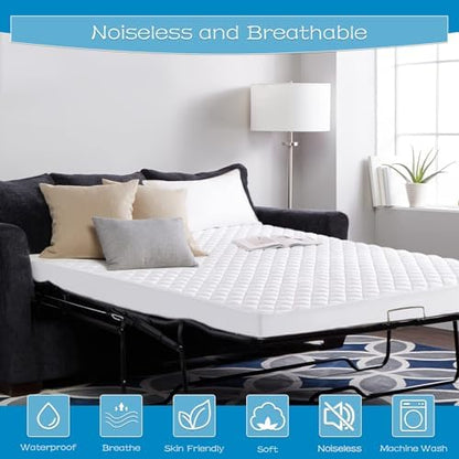 GRT Waterproof Sofa Bed Mattress Pad, Full Sleeper Sofa Mattress Protector