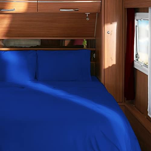 Mellanni Iconic 4-Piece, Ultra Soft Sheet Set (RV/Short Queen, Royal Blue)