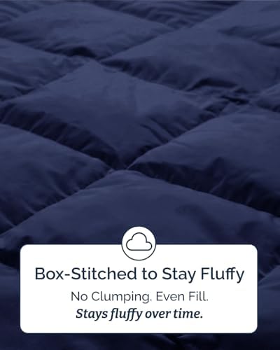 Twin XL Comforter Set - Navy Bedding for All Seasons - 2 Piece Bed Set