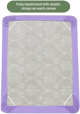 Elegant Comfort 1500 Premium Hotel Quality 18-21 Inches Deep - Extra Deep Pocket Single Fitted Sheet for High Mattress, Luxury and Softest, Smart Pocket - Wrinkle Free, Queen, Lilac