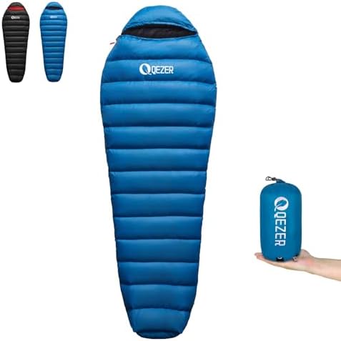 0 Degree Down Sleeping Bag for Adults,Cold Weather Backpacking