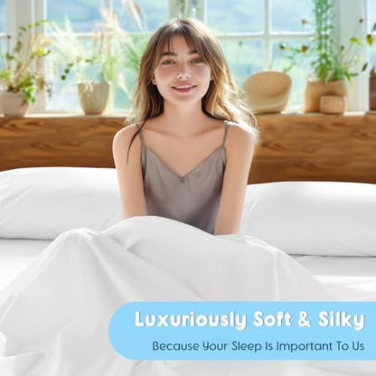 SONORO KATE 1000 Series 100% Egyptian Cotton Full Sheet Set,4 Pieces