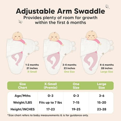 KeaBabies 3-Pack Organic Baby Swaddles for Newborns, Infant, Ecru, 0-3M