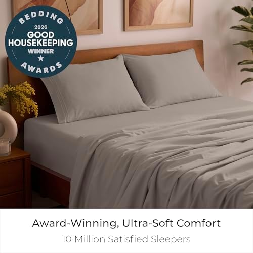 Mellanni Iconic 4-Piece Double-Brushed Microfiber Sheet Set (Queen, Tan)