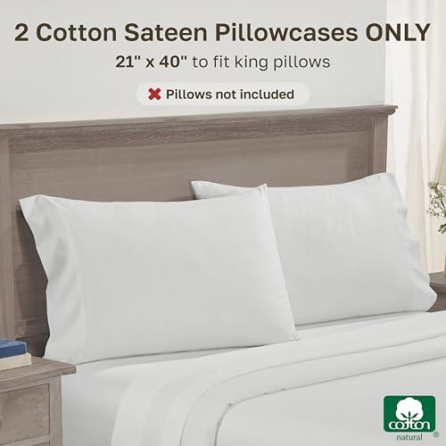 California Design Den 600 TC Set of 2 Pillowcases King Size