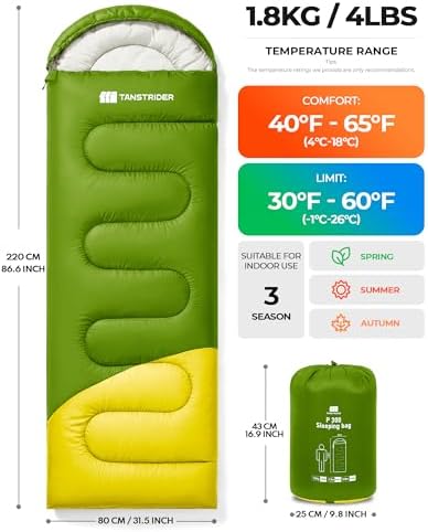 Sleeping Bags for Adults,Compact Lightweight Backpacking Sleeping Bag with Compression Sack for Youth, Camping Essentials Gearfor Hiking Travel Climbing Outdoor&Indoor Use